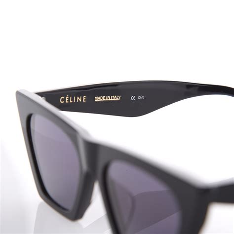 celine edge cl 41468 s black|CELINE EDGE CL 41468/S BLACK SUNGLASSES .